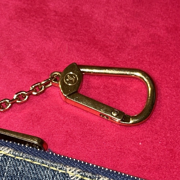 Louis Vuitton denim cles clea coin key pouch holder wallet case - Picture 4 of 12